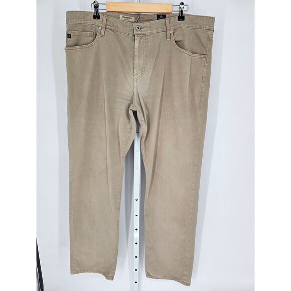 Adriano Goldschmied Men's Tan The Protege Straight Leg Pants Size 40 X 34 - Picture 1 of 6